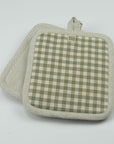 Kitchen Pot Holders - Gingham Check - Set of 2