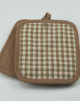 Kitchen Pot Holders - Gingham Check - Set of 2