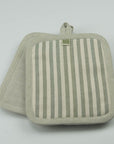 Kitchen Pot Holders - Ticking Stripe - Set of 2