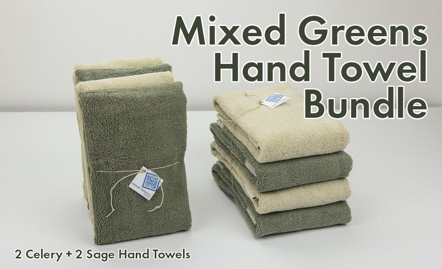 Mixed Greens Hand Towel Bundle